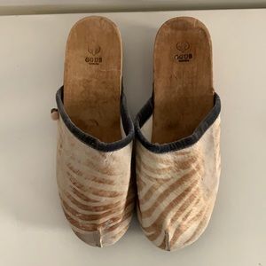 Golden Goose Zebra Print Mules!